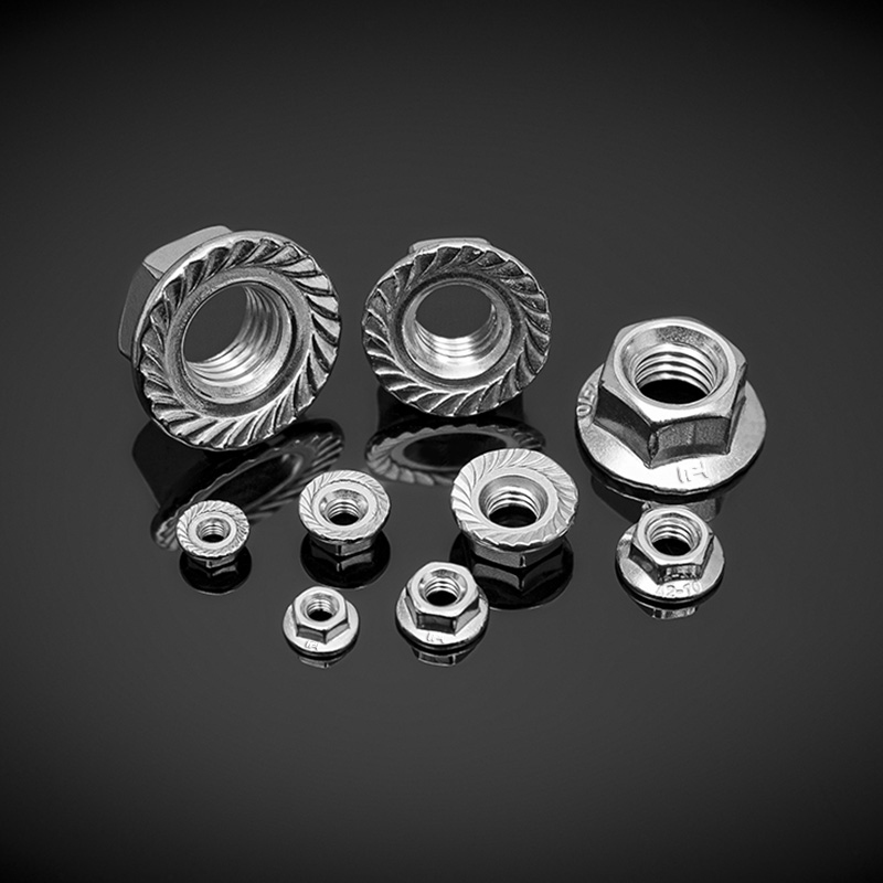 Nakrętki kołnierzowe sześciokątne ze stali nierdzewnej DIN 6923